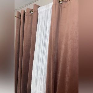 Suede blackout curtains